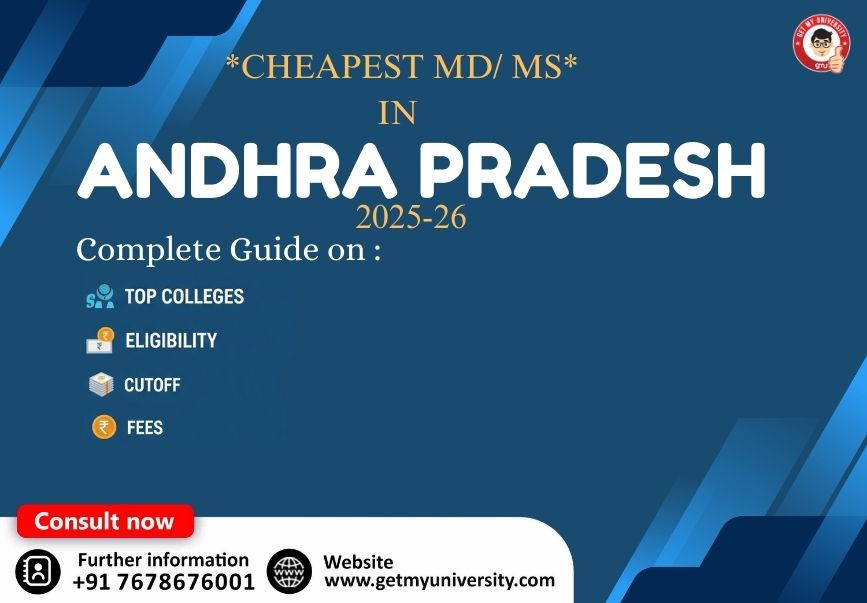 Andhra Pradesh NEET PG 2025-26: Cheapest MD/MS Colleges, Fees, Cutoff, Eligibility & Top Medical Colleges